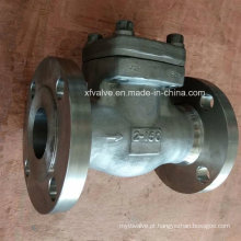 Válvula de verificação de aço inoxidável forjada API602 da extremidade da flange de F304 F316